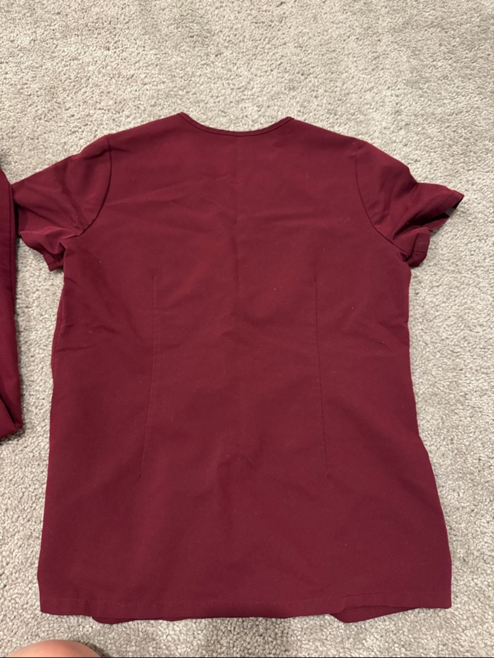 Figs Scrubs Set in Burgundy, XS top and XSP bottom - Picture 7 of 7